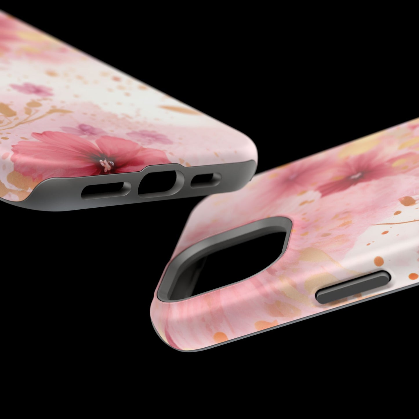 Blush Pink Floral Butterfly - MagSafe iPhone Case