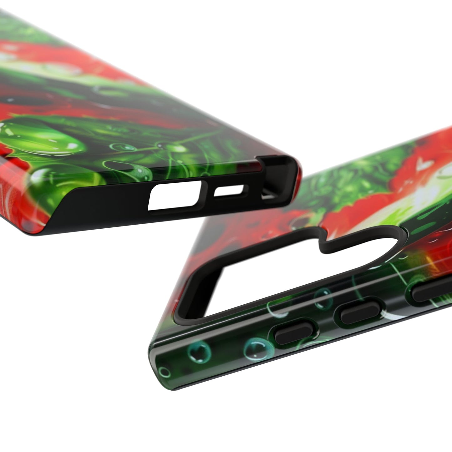 Juicy Watermelon & Mint Samsung Galaxy Case – Tough Dual-Layer, Vibrant Summer Design