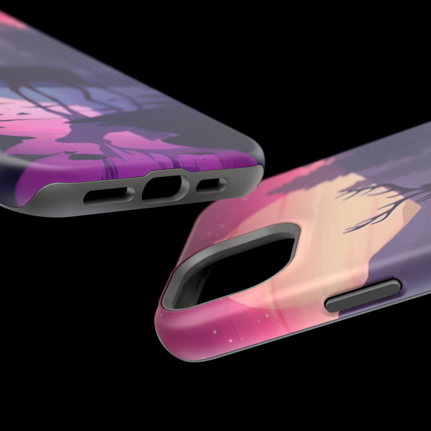 Twilight Elegance: Stag Reflection – MagSafe iPhone Case