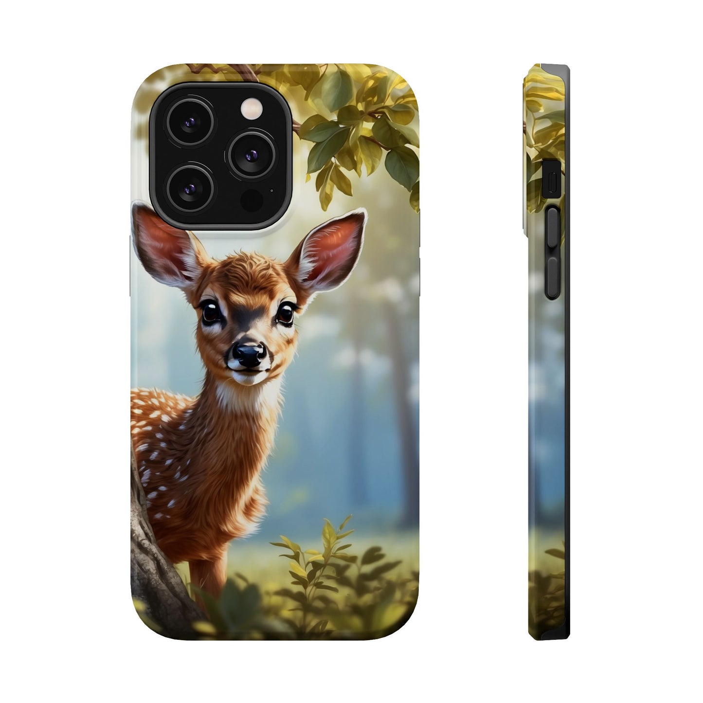 Whimsical Fawn in a Sunlit Forest MagSafe iPhone Case