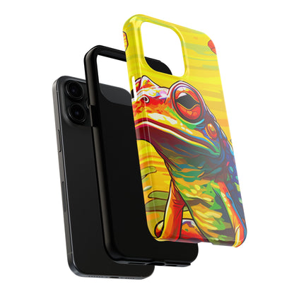 Vibrant Rainbow Frog Design – iPhone Series Case