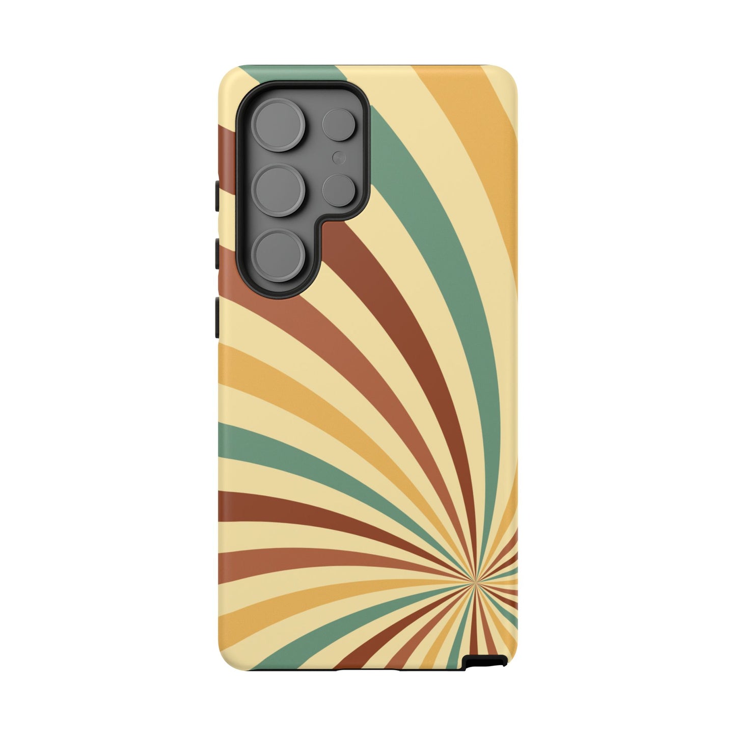 Earthy Retro Swirl Samsung Galaxy Case – Dual-Layer Protection with 70s-Inspired Earth Tones