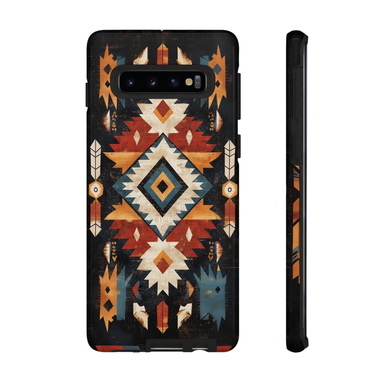 Southwestern Arrow & Diamond Tough Samsung Galaxy Case – Bold Tribal Design, Dual-Layer Protection