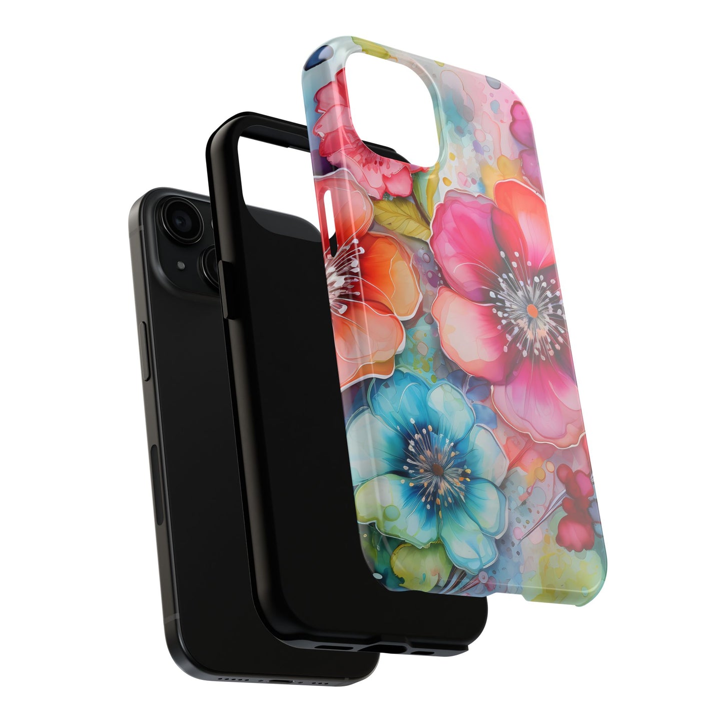 Vibrant Watercolor Floral Garden - iPhone Series Case