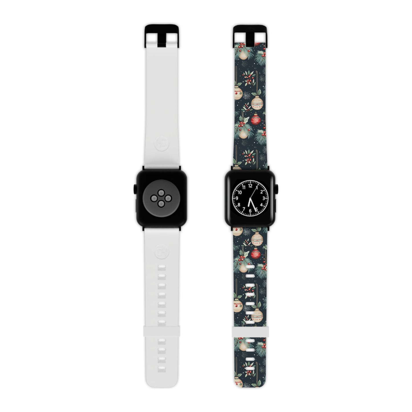 Elegant Christmas Ornaments and Pine Apple Watch Band