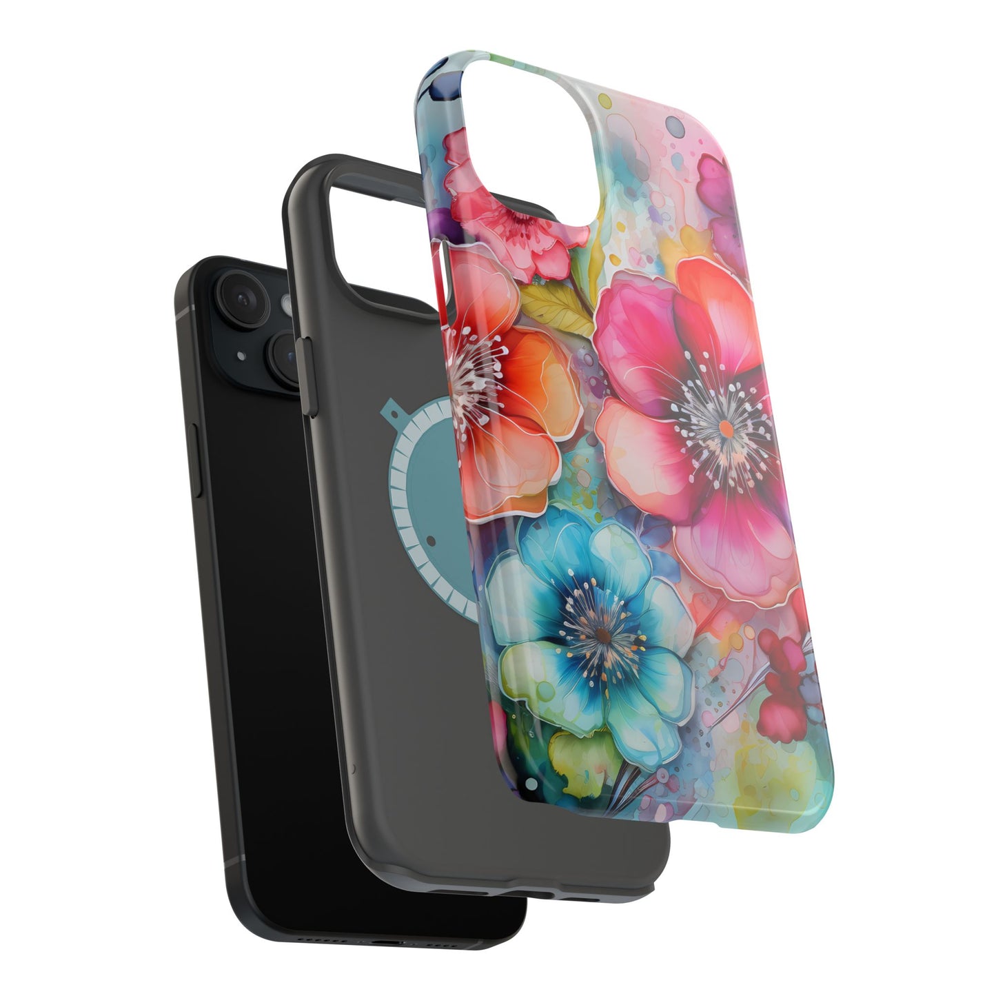 Vibrant Watercolor Floral Garden - MagSafe iPhone Series Case