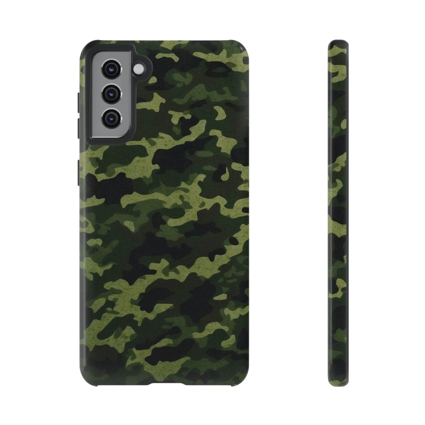 Dark Green Camouflage – Samsung Galaxy Case, Durable and Stylish