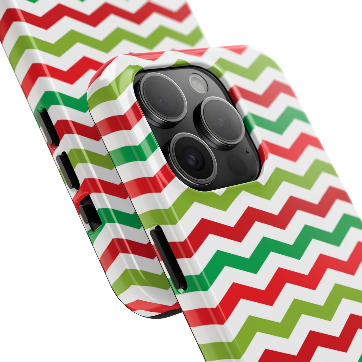 Vibrant Fiesta Chevron – Yellow Green, Green & Red Geometric Case