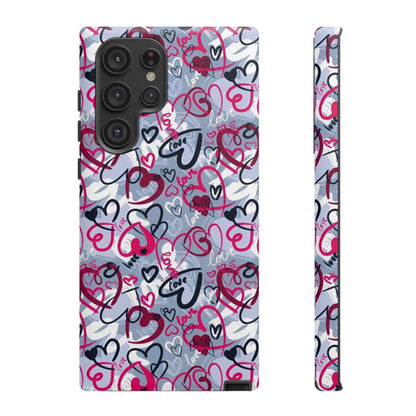 Graffiti Love Hearts Samsung Galaxy Case