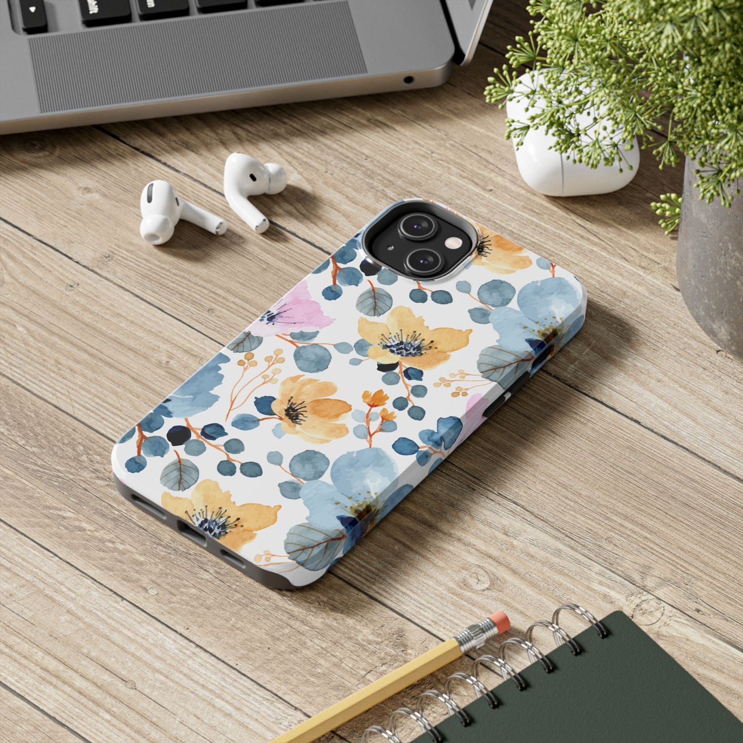 Spring Radiance – iPhone Series Case with Bright Watercolor Flowers