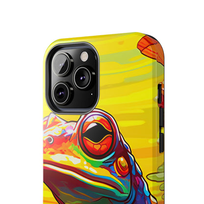 Vibrant Rainbow Frog Design – iPhone Series Case