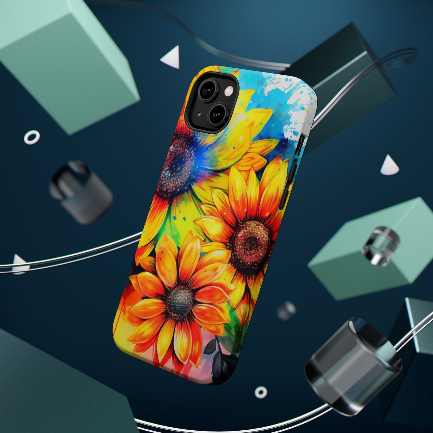 Vibrant Sunflower Splash - MagSafe iPhone Series Case