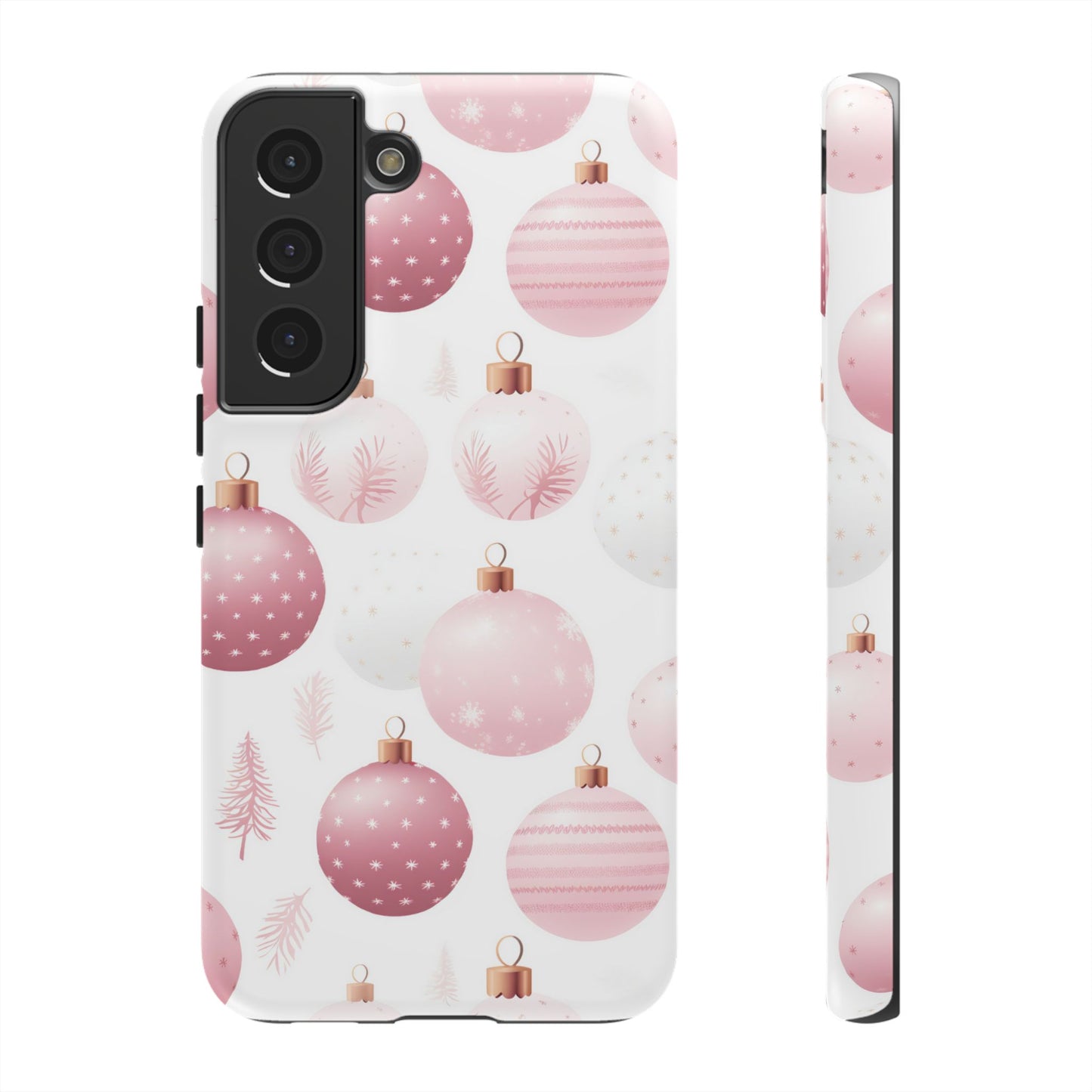 Samsung Galaxy Case: Merry in Pink – Christmas Balls