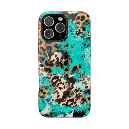 Aqua Splash Leopard - iPhone Series Case