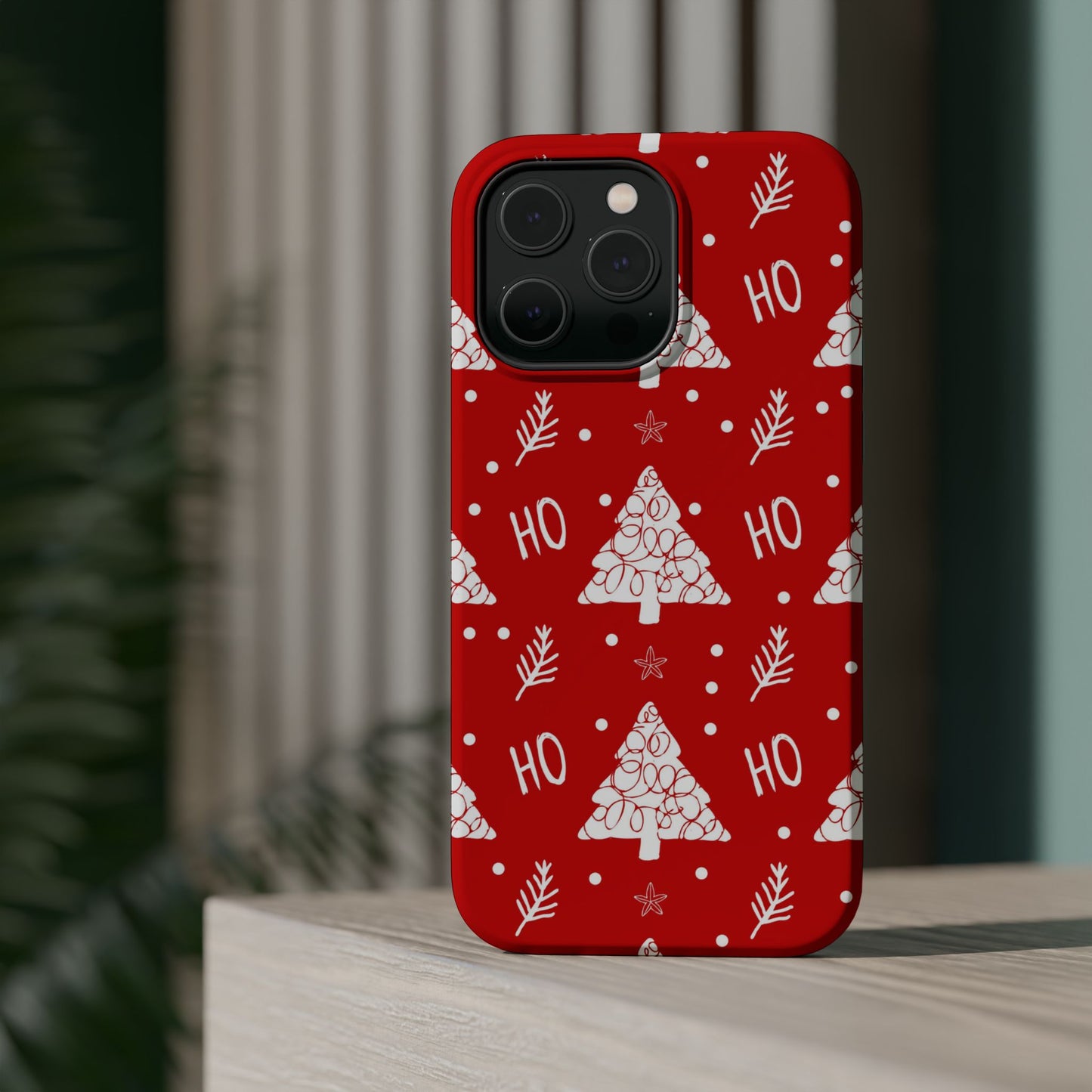 MagSafe iPhone Case: Ho Ho Ho – Christmas Tree Wonderland