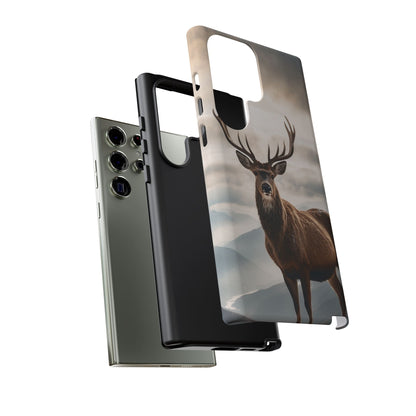 Alpine Majesty: Stag in Snow – Samsung Galaxy Case