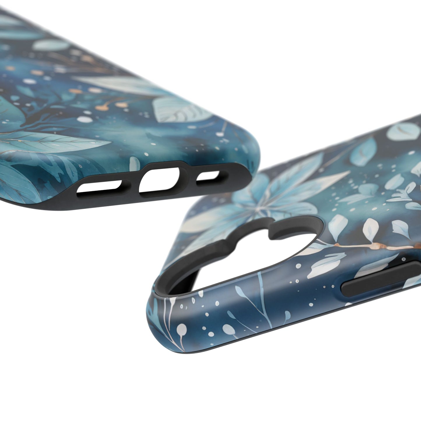 Midnight Frost Botanical – MagSafe iPhone Case