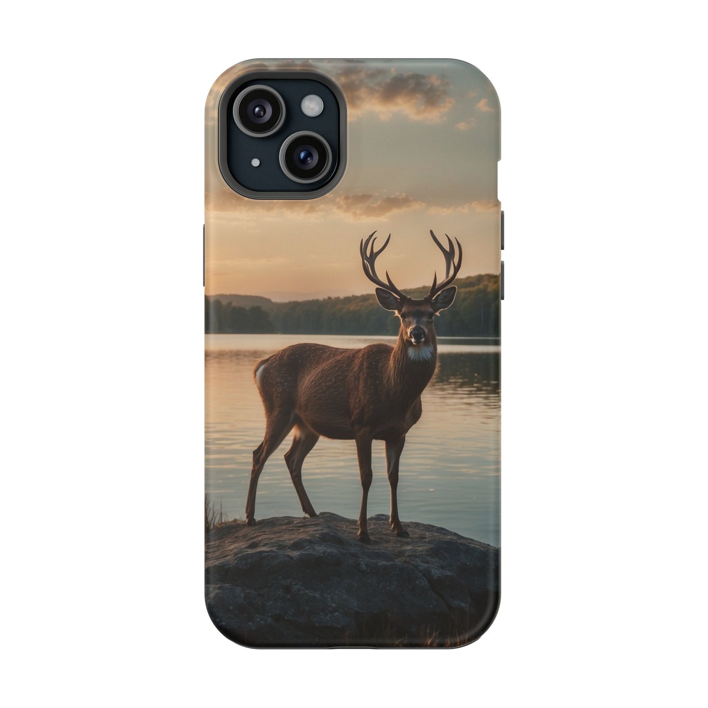 Majestic Stag at Sunset – MagSafe iPhone Case