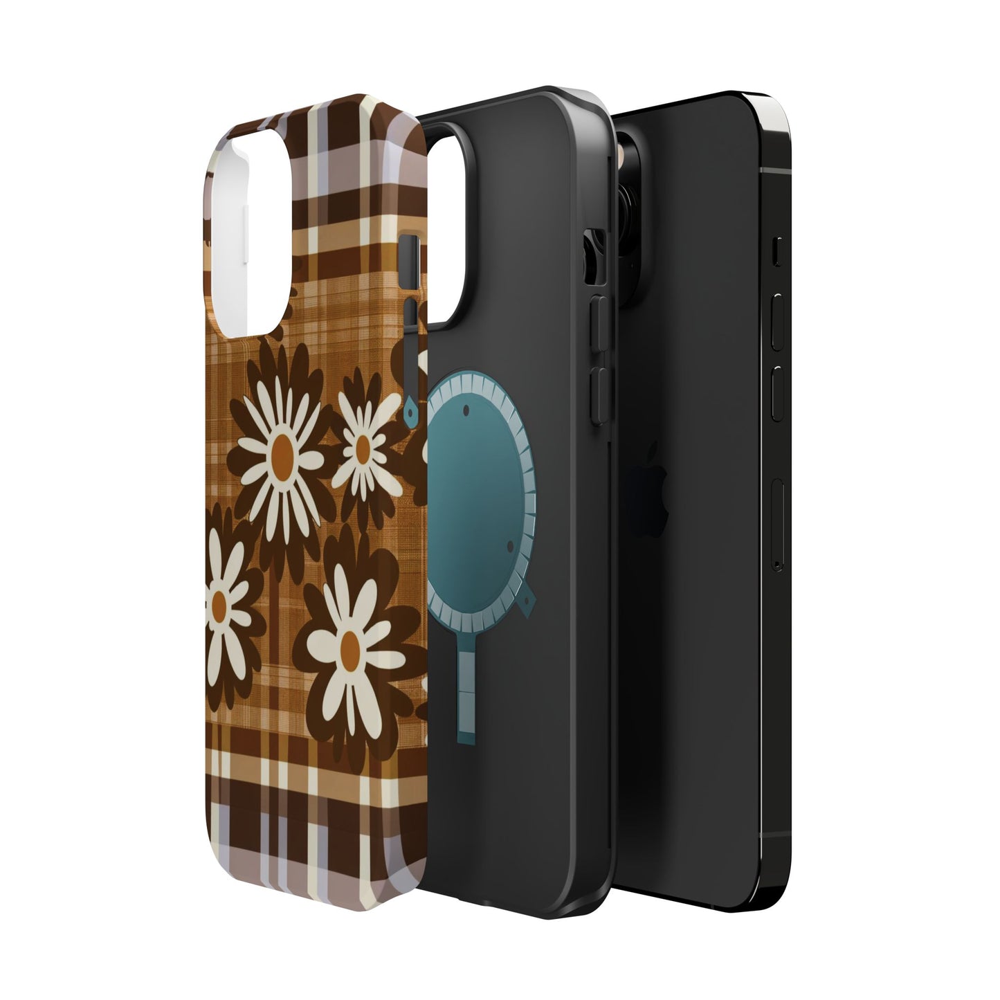 Rustic Bloom Plaid iPhone Case