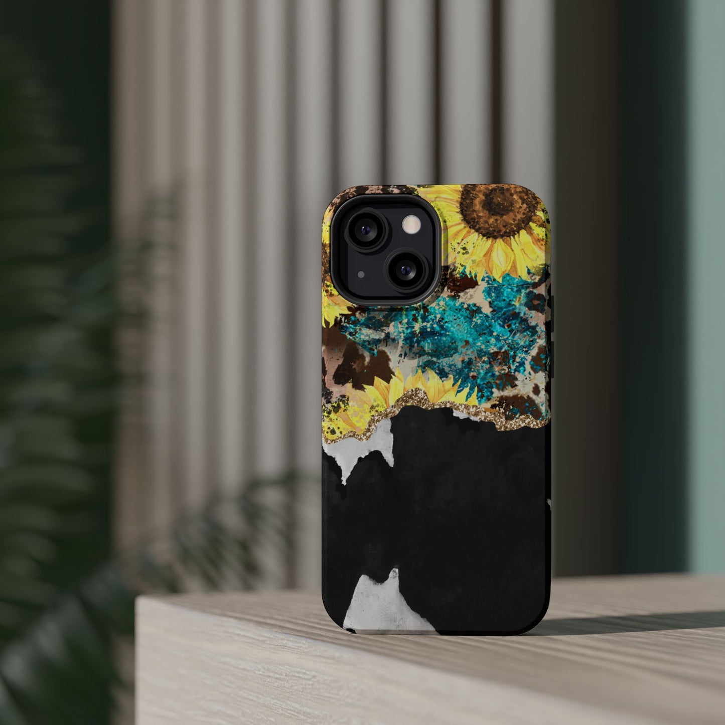 Rustic Sunflower Leopard Glam - MagSafe iPhone Series Case