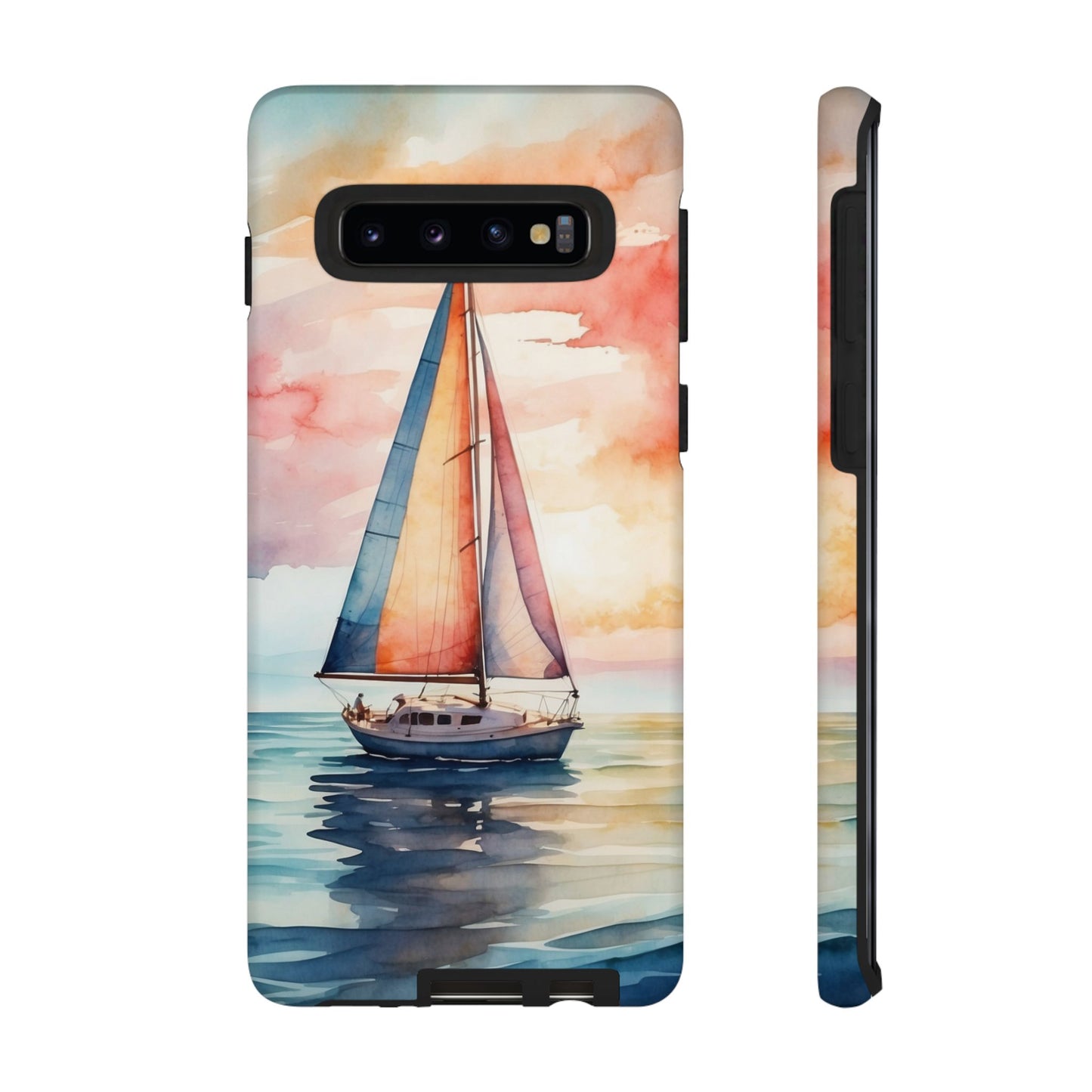 Sailboat Sunset Samsung Galaxy Case – Vibrant Watercolor Design