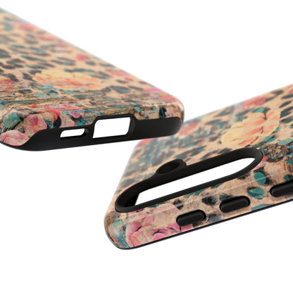 Rustic Floral Leopard - Samsung Galaxy Series Case