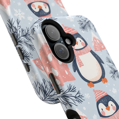 Penguin in Winter Wonderland MagSafe iPhone Case