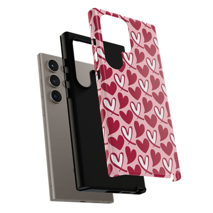 Hand-Drawn Hearts Samsung Galaxy Case