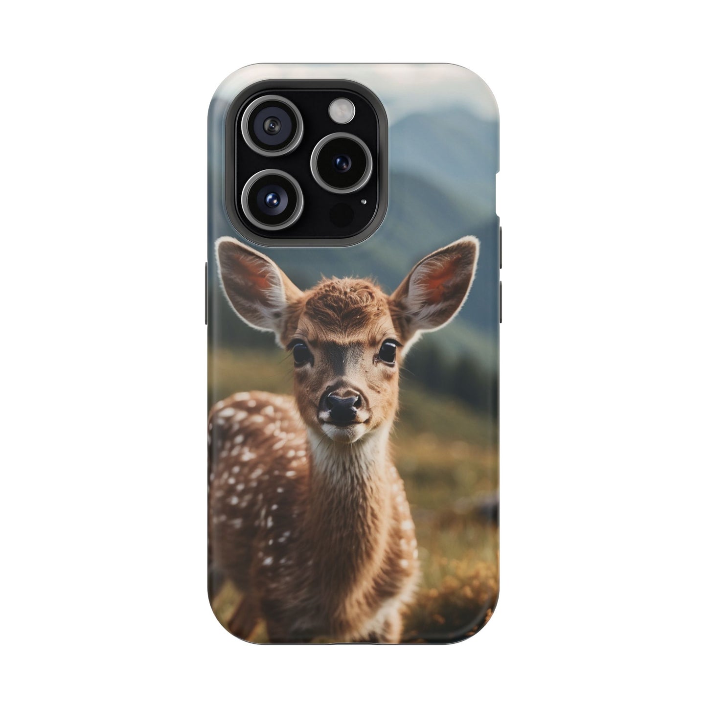 Gentle Fawn in Mountain Meadows MagSafe iPhone Case