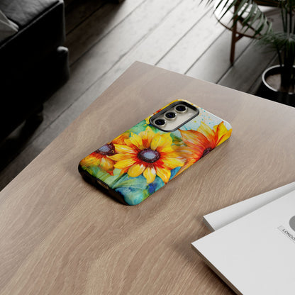 Watercolor Sunflower Splash - Samsung Galaxy Series Case