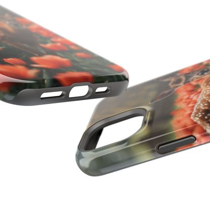 Fawn Among Tulips MagSafe iPhone Case