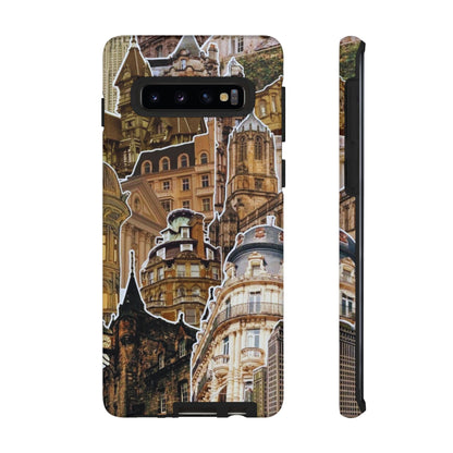 Vintage Architectural Collage Samsung Galaxy Case – Tough Dual - Layer Protection with Matte Finish - BOGO Cases