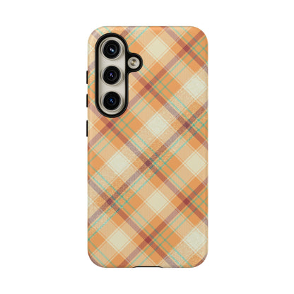 Samsung Galaxy Case - Warm Autumn Plaid Design