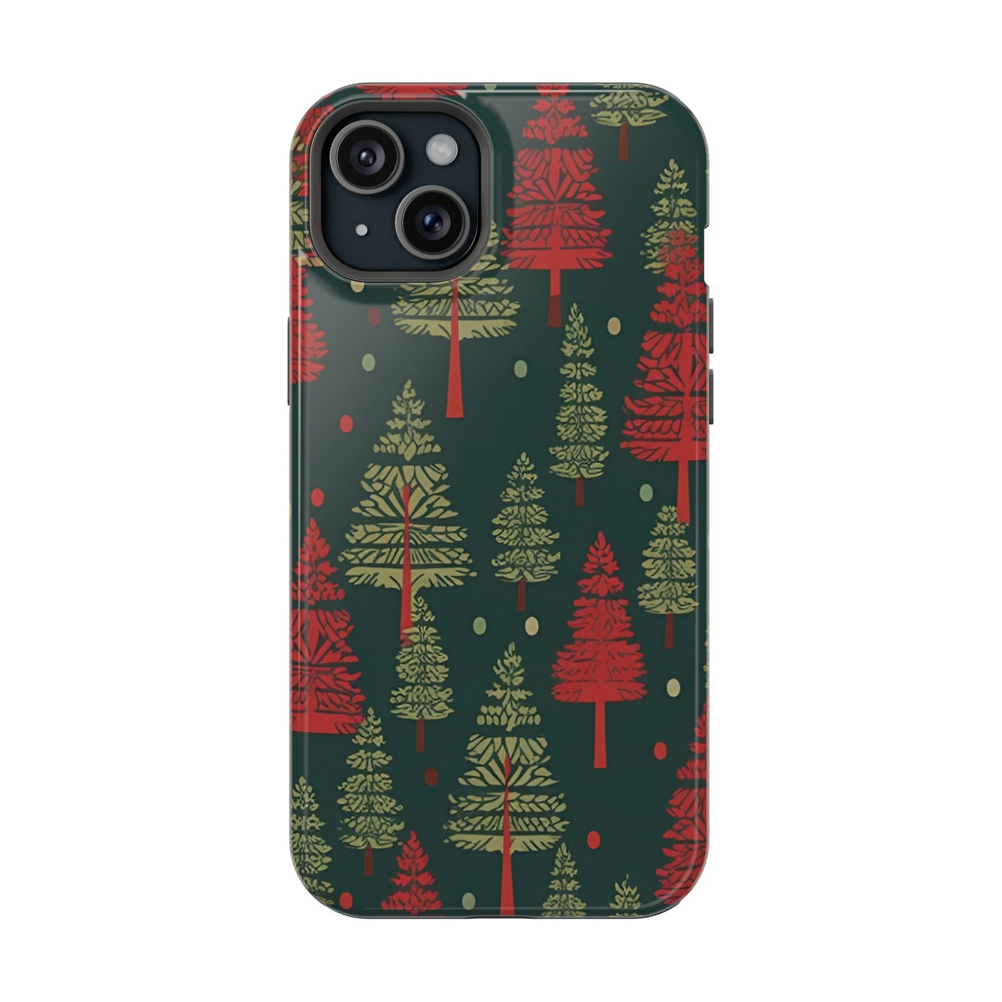 Retro Christmas Trees Pattern -  MagSafe iPhone Series Case