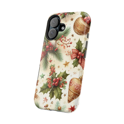 Classic Christmas Stocking & Ornaments Pattern – iPhone Series Case