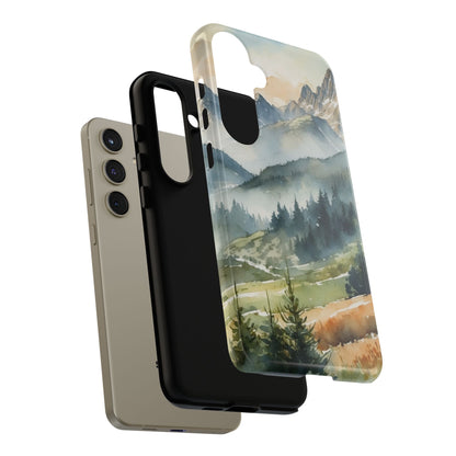 Serene Alpine Forest - Samsung Galaxy Case