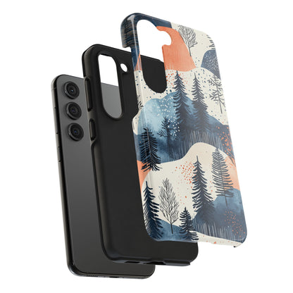 Winter Forest Samsung Galaxy Case | Watercolor Pine Trees