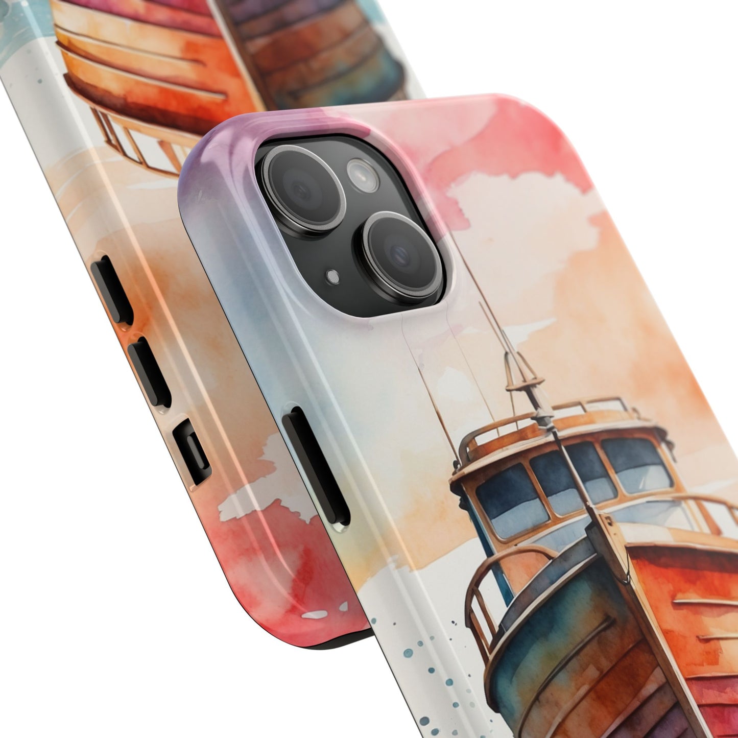 Sunset Sail Watercolor Boat – iPhone Series Case