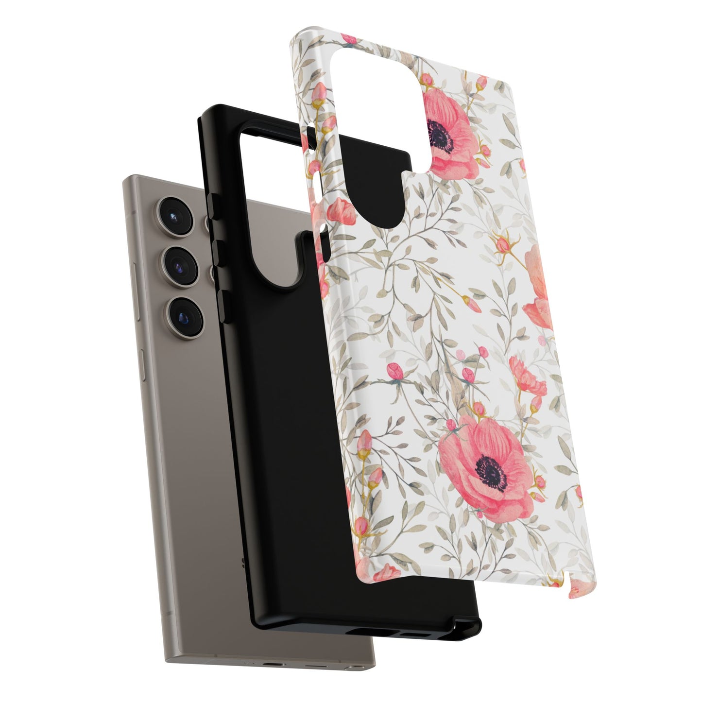 Pink Floral Watercolor Samsung Galaxy Case – Elegant Blossom Design