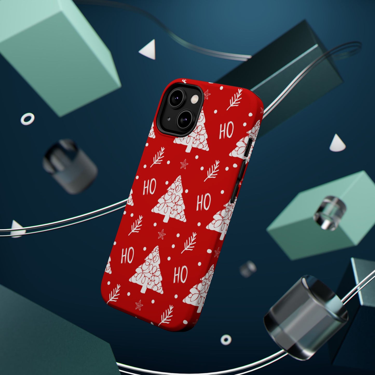 MagSafe iPhone Case: Ho Ho Ho – Christmas Tree Wonderland