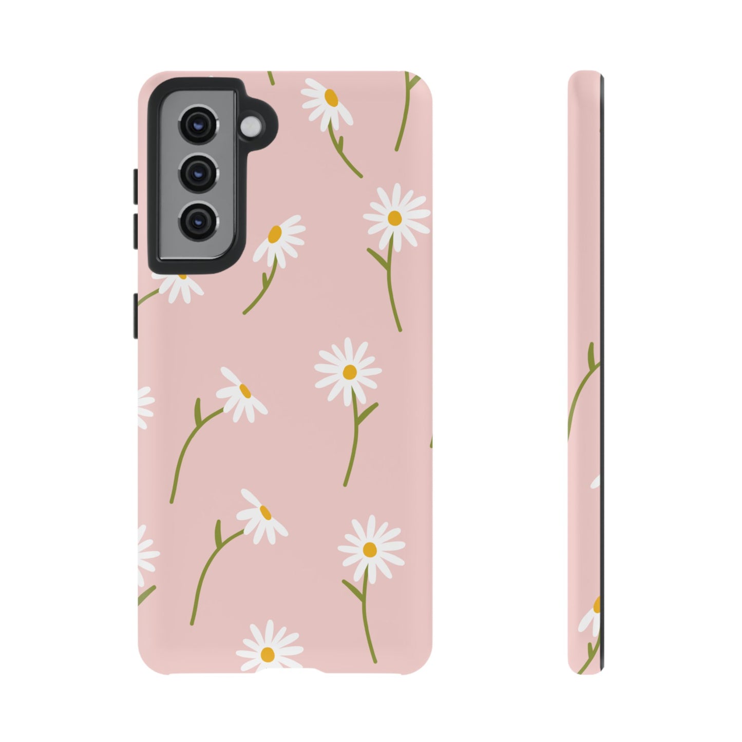 Daisy Delight Tough Samsung Galaxy Case – Cute Floral Design with Dual-Layer Protection