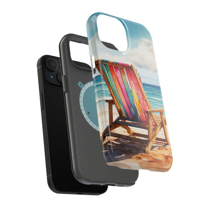 Vibrant Beach Escape MagSafe iPhone Case – Summer Vibes Design