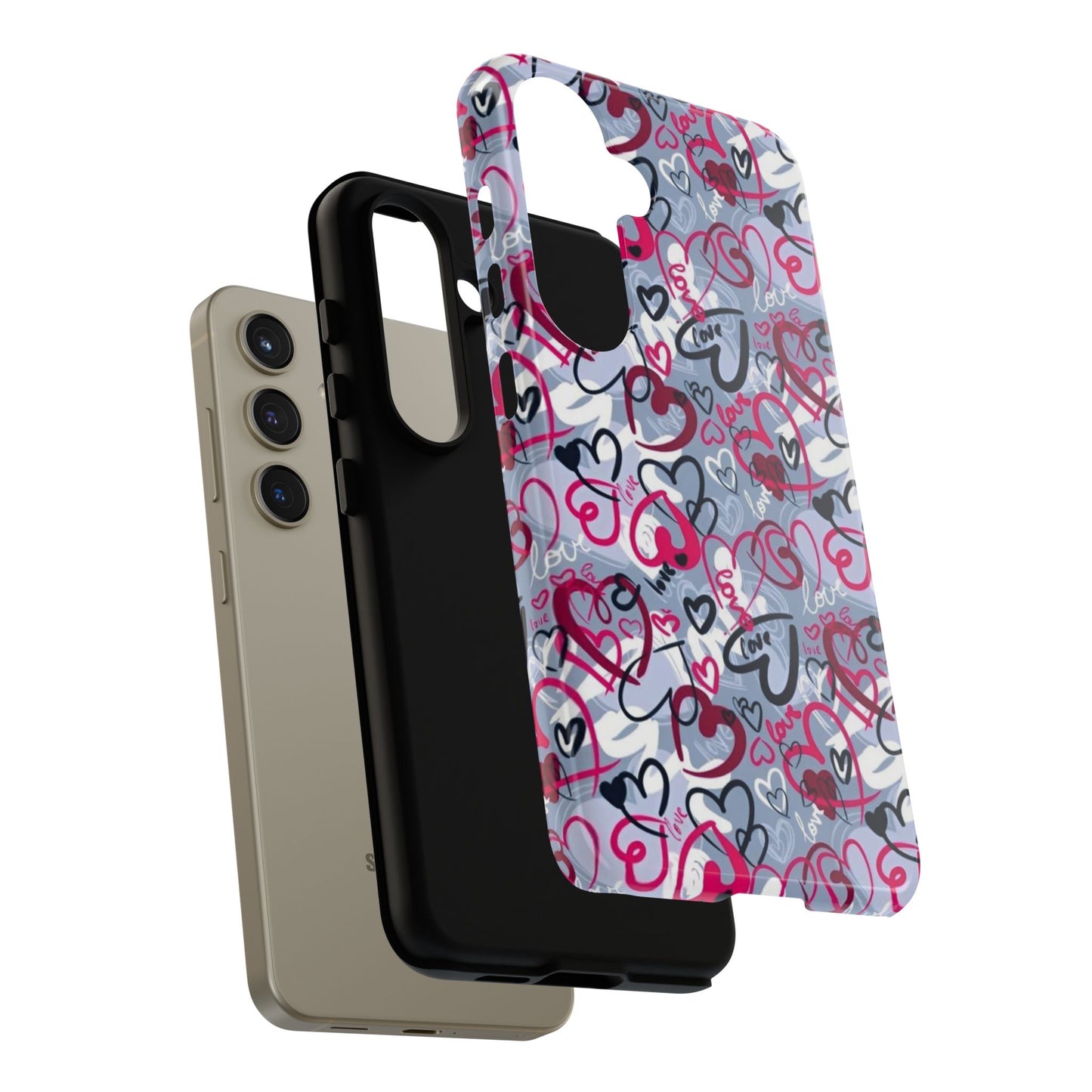 Graffiti Love Hearts Samsung Galaxy Case