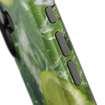 Refreshing Lime Splash MagSafe iPhone Case – Tough Protection, Vivid Dual-Layer Design