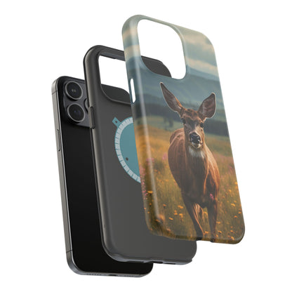 Rustic Meadow Deer – MagSafe iPhone Case