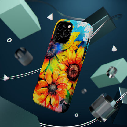 Vibrant Sunflower Splash - MagSafe iPhone Series Case