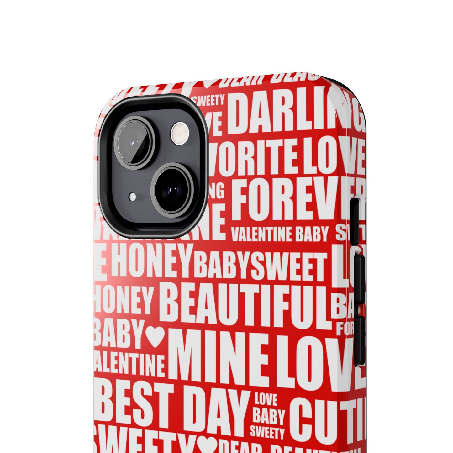 Valentine's Love Typography iPhone Case