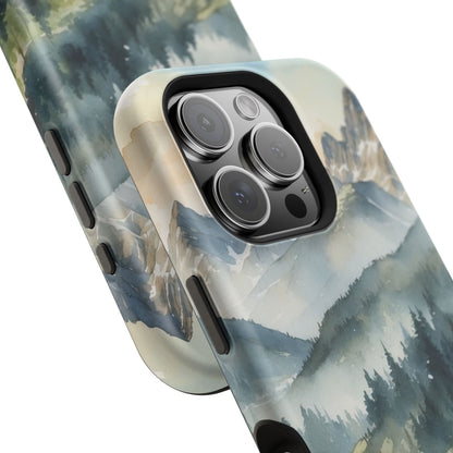 Serene Alpine Forest - MagSafe iPhone Case