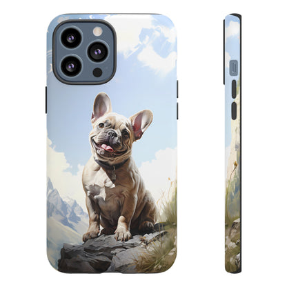 Frenchie iPhone Samsung Galaxy Phone Case! French Bull Dog Standing Proudly. Extremely Tough & Durable With Dual Layer Protection.