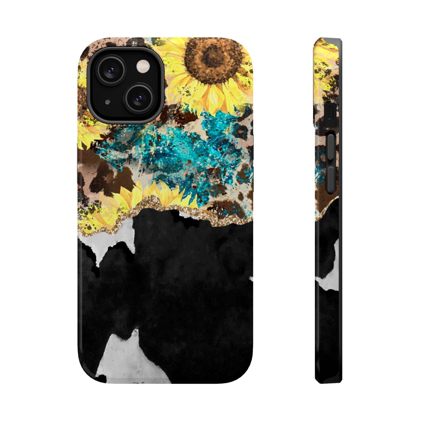 Rustic Sunflower Leopard Glam - MagSafe iPhone Series Case